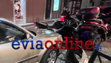 Εύβοια:-Σύγκρουση-αυτοκινήτων-στη-Χαλκίδα-–-Παραβίασε-«stop»-και-έριξε-όχημα-πάνω-σε-μηχανές