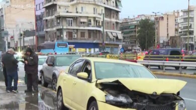 Συγγρού:-Αυτοκίνητο-παρέσυρε-πεζό-στην-άνοδο-–-Καραμπόλα-5-οχημάτων-στο-ρεύμα-προς-Πειραιά