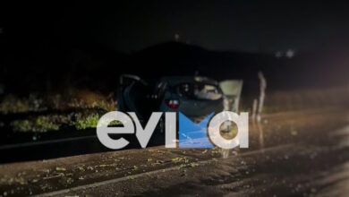 Εύβοια:-Τρεις-τραυματίες-σε-τροχαίο-με-αυτοκίνητο-που-βγήκε-εκτός-πορείας