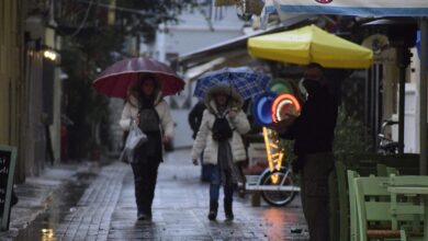 Καιρός:-Ισχυρές-βροχές-σε-5-περιοχές-μέχρι-το-βράδυ-και-άνεμοι-έως-9-μποφόρ-στο-Αιγαίο-–-Επικαιροποιήθηκε-το-έκτακτο-δελτίο