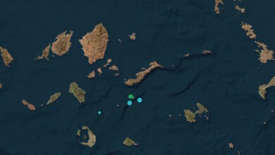 Σεισμός-3,3-Ρίχτερ-στις-Κυκλάδες-ανάμεσα-σε-Σαντορίνη-και-Αμοργό,-στην-Αρκεσίνη-το-επίκεντρο