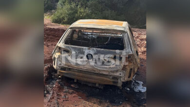 Νέα-Πέραμος:-Φύλλο-και-φτερό-το-καμένο-αυτοκίνητο-των-δραστών-της-δολοφονίας-του-27χρονου