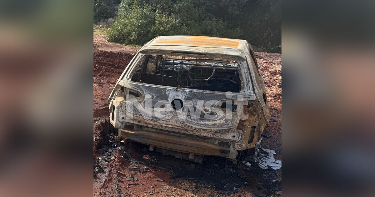 Νέα-Πέραμος:-Φύλλο-και-φτερό-το-καμένο-αυτοκίνητο-των-δραστών-της-δολοφονίας-του-27χρονου