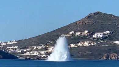 Νάξος:-Βίντεο-η-στιγμή-εξουδετέρωσης-της-νάρκης-με-ελεγχόμενη-έκρηξη