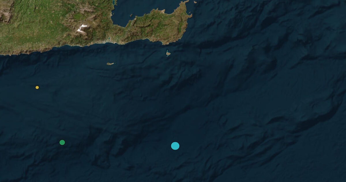 Σεισμός-4,1-Ρίχτερ-στην-Κρήτη,-ανοιχτά-από-το-Λασίθι-το-επίκεντρο