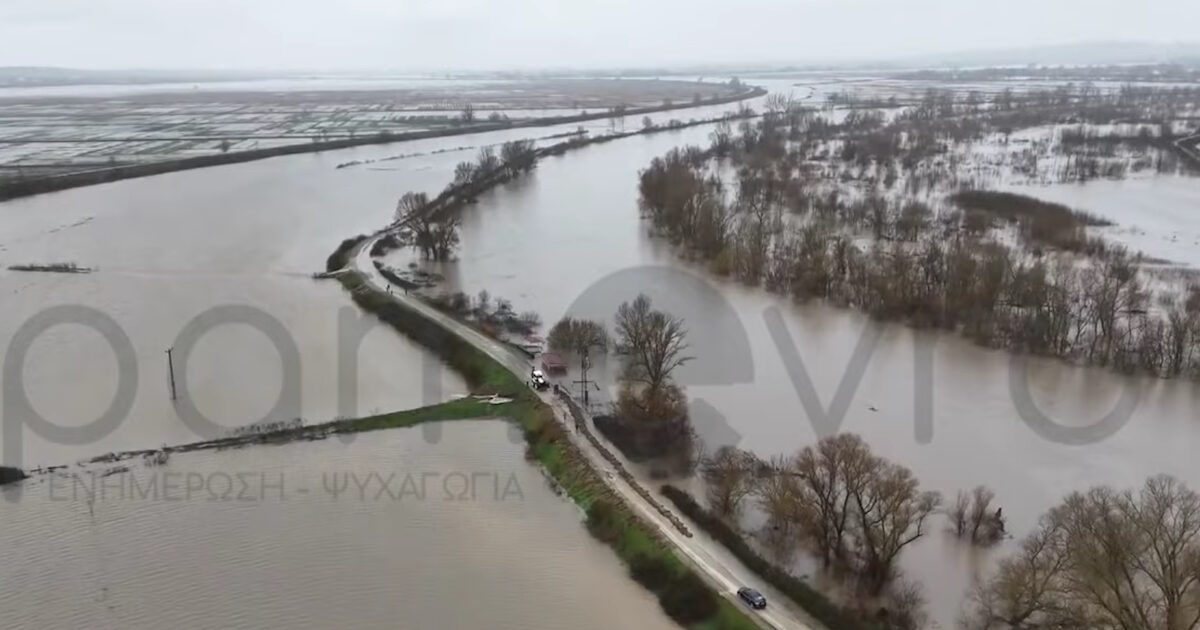 Έβρος:-Οι-πλημμύρες-προκάλεσαν-νέα-ρήξη-αναχώματος-στη-Μάνδρα-–-Μία-απέραντη-λίμνη-ο-Δήμος-Σουφλίου