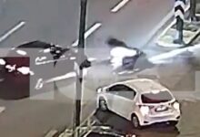 Σοκαριστικό-τροχαίο-στη-λεωφόρο-Συγγρού:-Σύγκρουση-αυτοκινήτου-με-μηχανή