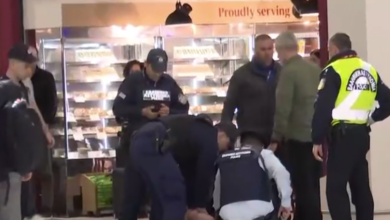 «Ελευθέριος-Βενιζέλος»:-Καρέ-καρέ-η-σύλληψη-άνδρα-που-κρατούσε-σημαία-του-Ισραήλ-στο-αεροδρόμιο