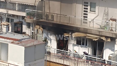 Φωτιά-σε-διαμέρισμα-5ου-ορόφου-στα-Ιλίσια-–-Δείτε-βίντεο