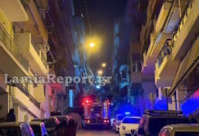 Λαμία:-Μεγάλη-κινητοποίηση-της-Πυροσβεστικής-για-φωτιά-σε-διαμέρισμα-–-Στο-πόδι-όλη-η-γειτονιά