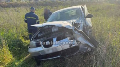 Λαμία:-Δύο-αυτοκίνητα-συγκρούστηκαν-μετωπικά-–-Στο-νοσοκομείο-τρεις-τραυματίες