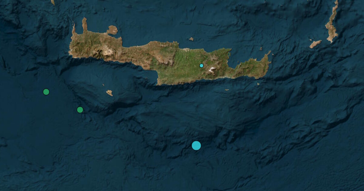 Σεισμός-4,1-Ρίχτερ-ανοιχτά-της-Κρήτης-κοντά-στη-Χρυσή-Λασιθίου