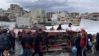 Ηράκλειο:-Θυελλώδεις-άνεμοι-«ξήλωσαν»-λαϊκή-αγορά-–-Έπεσαν-τέντες-και-αναποδογύρισαν-αγροτικά