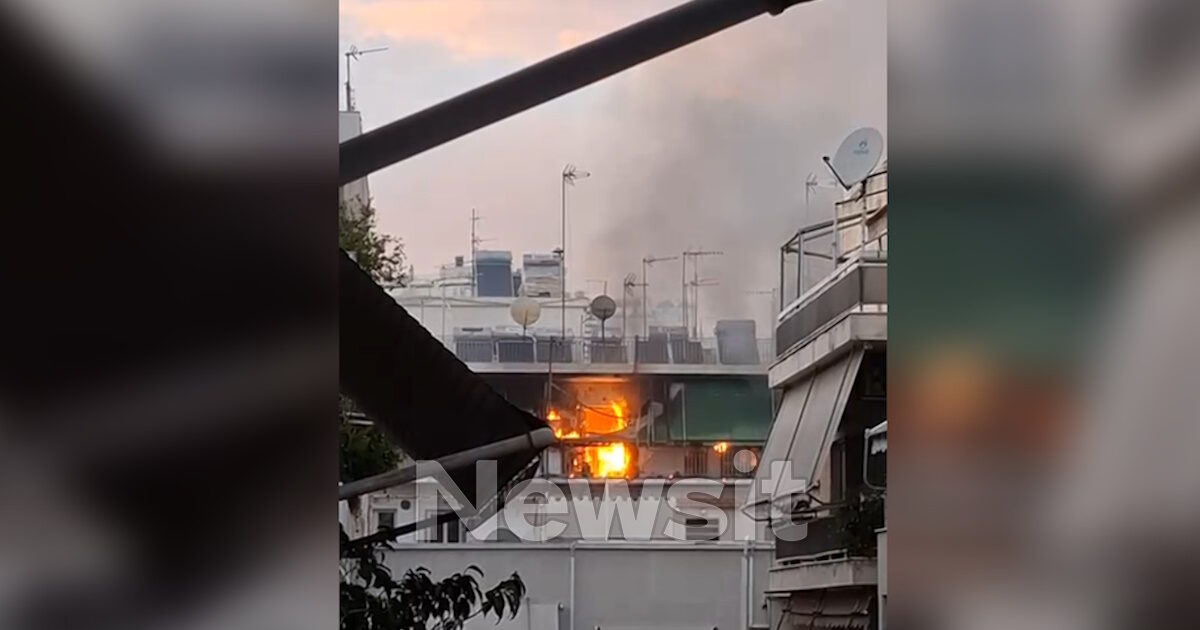 Φωτιά-σε-διαμέρισμα-στου-Γκύζη:-Φιάλη-υγραερίου-εκτοξεύτηκε-50-μέτρα-–-«Μας-άνοιξε-τρύπα-στον-εξωτερικό-τοίχο»