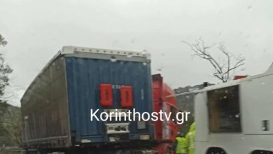 Κακοκαιρία-erminio:-Νταλίκα-«δίπλωσε»-στην-παλιά-εθνική-οδό-Κορίνθου-–-Άργους,-από-το-ένα-ρεύμα-η-κυκλοφορία