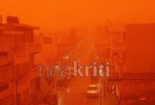Κακοκαιρία-erminio:-Απόκοσμες-εικόνες-από-την-αφρικανική-σκόνη-στην-Κρήτη,-αποπνικτική-ατμόσφαιρα-σε-Ηράκλειο,-Ρέθυμνο-και-Χανιά