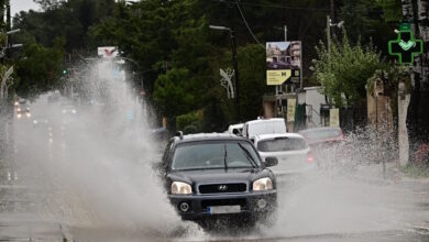 Καιρός-αύριο:-Ισχυρές-βροχές-και-χαλάζι-σε-όλη-την-χώρα-–-Θυελλώδεις-άνεμοι-έως-8-μποφόρ-σε-Αιγαίο-και-Κρήτη